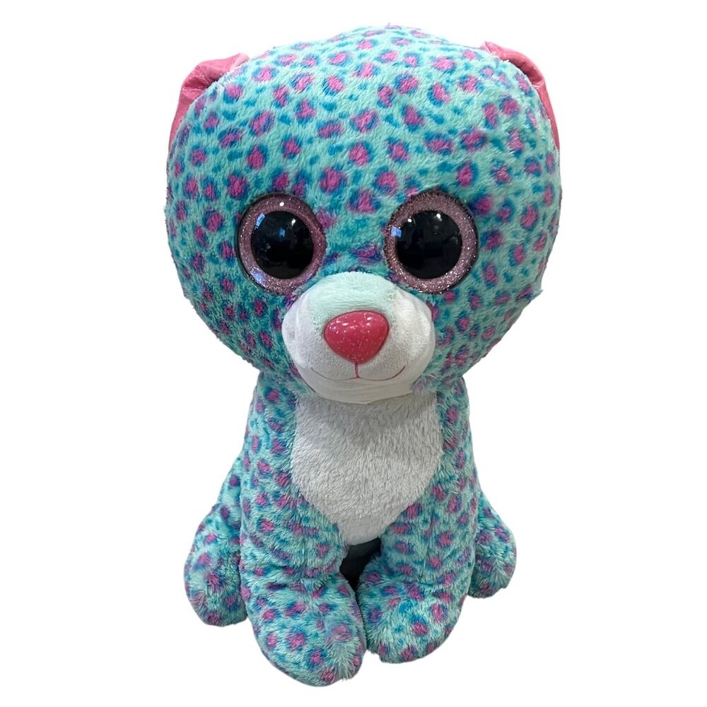 Ty Beanie Boos 16" Claire's XL Sydney Plush Leopard Stuffed Animal